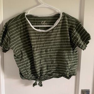 Charlotte Russe front knot tee